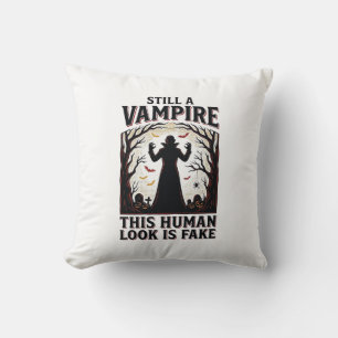 Coussin Chemise de costume de vampire drôle d'Halloween dé