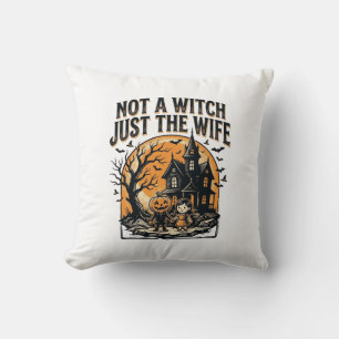 Coussin Chemise de femme Halloween Design de maison hantée