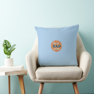 Coussin Chemise de Fête du Père Heureux - Insigne Rétro