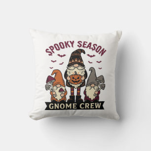 Coussin Chemise de gnome d'Halloween Équipage de gnome eff