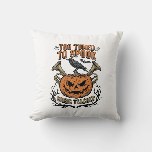 Coussin Chemise de gravure de citrouille Halloween Prof de (Recto)