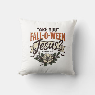 Coussin Chemise de gravure vintage Jésus Christian Fall-O-