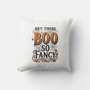 Coussin Chemise de Halloween Boo Gravure Vintage Mignonne 