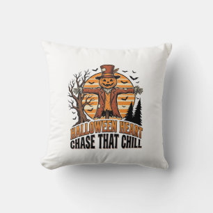 Coussin Chemise de Halloween Épouvantail Gravure Vintage R