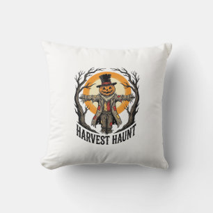 Coussin Chemise de Halloween Épouvantail Gravure Vintage R