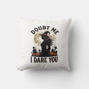 Coussin Chemise de Halloween sorcière avec cimetière de lu
