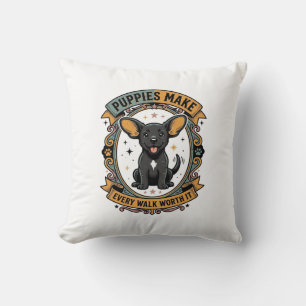 Coussin Chemise de marche de chiot pour les amateurs de ch