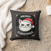 Coussin Chemise de Noël laide Smudge Cat (1) (Couverture)
