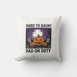 Coussin Chemise de papa Halloween difficile à hanter drôle