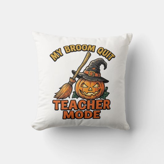 Coussin Chemise de professeur Halloween drôle conception d (Recto)