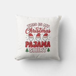 Coussin Chemise de pyjama de Noël Gnome décoration de fête