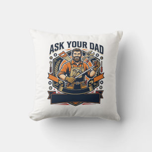 Coussin Chemise de réparation de papa de jour de père Dema