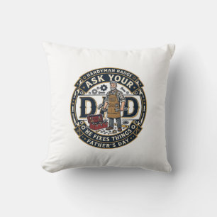 Coussin Chemise de réparation de papa de la fête des pères