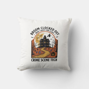 Coussin Chemise de technicien de scène de crime drôle de c