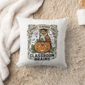 Coussin Chemise d'école vintage de professeur de citrouill (Couverture)