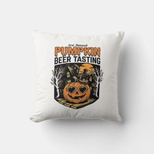 Coussin Chemise d'événement Halloween vintage de dégustati