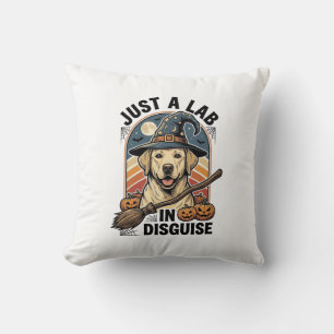 Coussin Chemise d'Halloween pour Labrador Vintage Sorcière