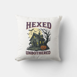 Coussin Chemise d'humour de sorcière Cottage hanté vintage