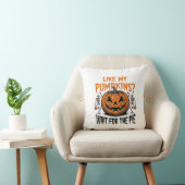 Coussin Chemise drôle de squelette de citrouille d'Hallowe (Chaise)