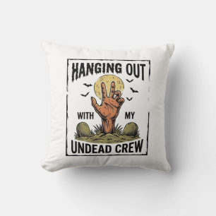 Coussin Chemise drôle de zombie pour les fans d'horreur Vi