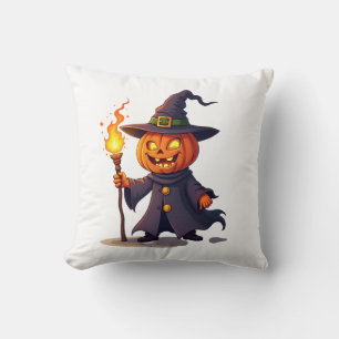Coussin Chemise du Magicien Citrouille � Sorcier Magique d