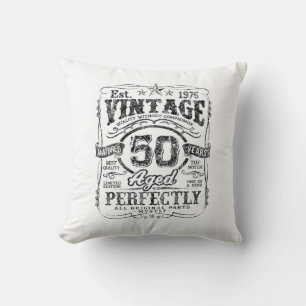 Coussin Chemise édition limitée vintage 1976 âgée de 50 an