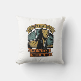 Coussin Chemise Halloween Sorcière Drôle Design de Sorcièr