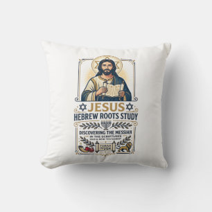 Coussin Chemise Jésus Bible Langues Hébreu Grec Nerd Fait