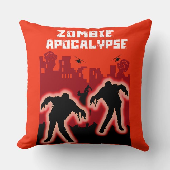 Coussin Chemise pour enfants Zombie Apocalypse (Recto)