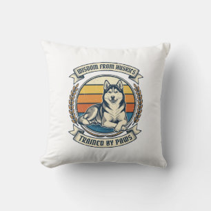 Coussin Chemise Sagesse Husky Gravure Vintage Amoureux des