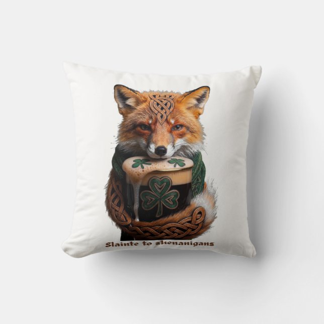 Coussin Chemise Sly Emerald Fox Toast  (Recto)