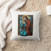 Coussin Chemise vectorielle de figure religieuse priant vi (Couverture)
