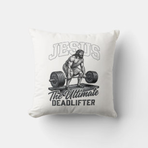 Coussin Chemise Vectorielle Vintage Jésus Ultimate Deadlif