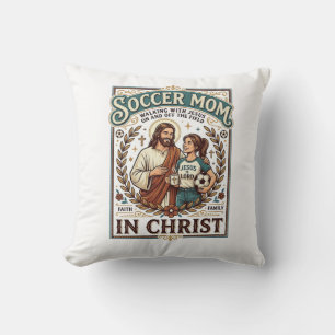 Coussin Chemise Vintage Jésus Volleyball Softball Football