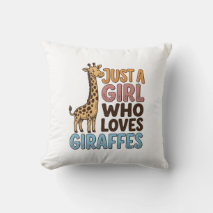 Coussin Chemise Vintage Juste Une Fille Qui Aime Les Giraf
