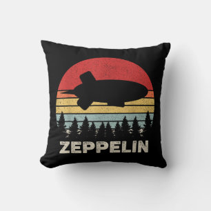 Coussin Chemise Zeppelin Rétro Vintage Dirigeable Aéronef
