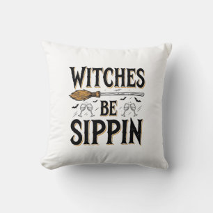 Coussin Chemises de sorcières à siroter des boissons Hallo