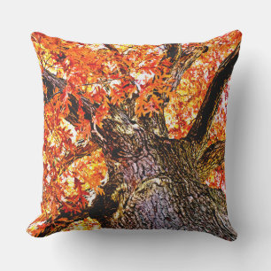 Coussin Chêne à feu