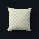 Coussin Chèque Pastel Vert À damiers Sage Check<br><div class="desc">à damiers Motif - Pastel vert / sage damier.</div>
