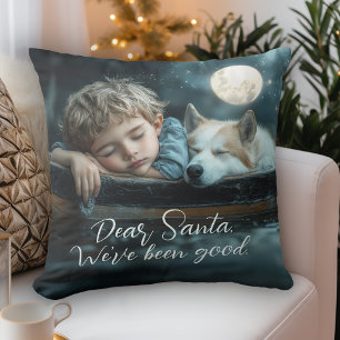 Coussin Cher Père Noël Nous Avons Été Sages Photo De Fêtes