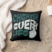 Coussin Cherish Life - Love & Kindness Art (Couverture)