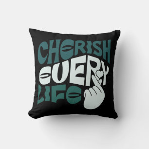 Coussin Cherish Life - Love & Kindness Art