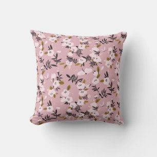 Coussin Cherry Blossom Rose : Printemps tendre