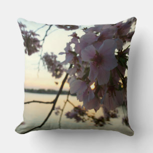 Coussin Cherry Blossom Sunset à Washington DC