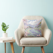 Coussin Cherry Blossoms Pastel Aquarelle Paysage (Chaise)