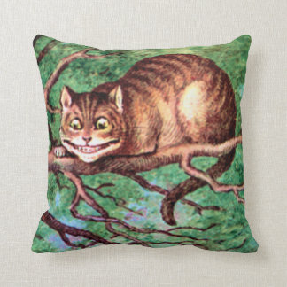 Coussin Cheshire Cat au pays des merveilles