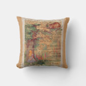 Coussin Cheshire cat et Alice (Recto)