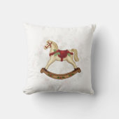 Coussin Cheval à Bascule de Noël Vintage (Recto)