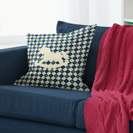 Coussin Cheval à bascule prépa Argyle