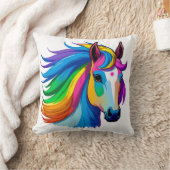 Coussin Cheval arc-en-ciel (Couverture)